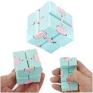 Zabawki sensoryczne - Kostka Antystresowa Fidget Cube Nieskończoności Sensoryczna Niebieska - miniaturka - grafika 1