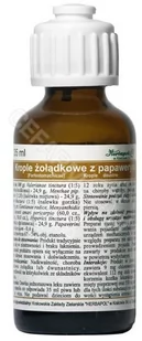 Herbapol Krople żołądkowe +papaweryna 35 g - Układ pokarmowy - miniaturka - grafika 1