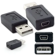 Adaptery i przejściówki - Przejściówka męskie USB - żeńskie MINI USB Adapter miniUSB wtyk końcówka - miniaturka - grafika 1