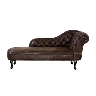 Szezlong BELIANI Nimes, brązowy, 61x79x170 cm - Szezlongi Szezlong BELIANI Nimes, brązowy, 61x79x170 cm - Szezlongi - miniaturka - grafika 1