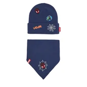 Czapki dla dzieci - Zestaw Szalik i Czapka Spiderman Ultimate CEO-ACCCS-AW25-113SPRMV Granatowy - miniaturka - grafika 1