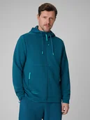 Bluzy męskie - 4F Bluza treningowa regular z kapturem męska - granatowa XXL - miniaturka - grafika 1