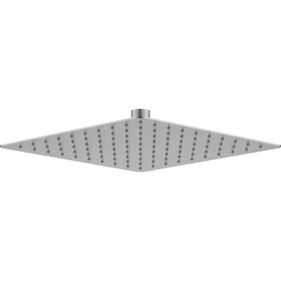 Deante Cascada Głowica prysznicowa stalowa - 250x250 mm stal szczotkowana NAC_F02K - Deszczownice - miniaturka - grafika 1