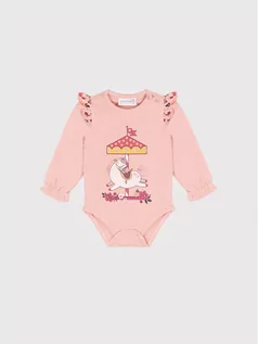 Body dla niemowląt - Coccodrillo Body dziecięce ZC1112102SUS Różowy - grafika 1