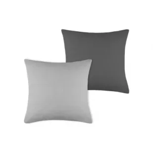 Stof Poduszka Duo 50x50 jasnoszara ciemnoszar - Poduszki dekoracyjne - miniaturka - grafika 1