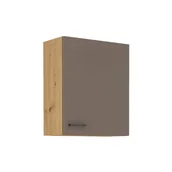 Szafki kuchenne - Szafka Górna Wisząca 60 G-72 1F Bolonia Stolarz Lempert Truffle Grey, Dąb Artisan - miniaturka - grafika 1