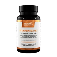 Witaminy i minerały - Human Protect Vitamin D3 + K2 120softgels Witamina D3 K2 - miniaturka - grafika 1