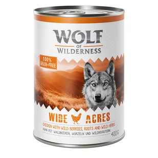 Wolf of Wilderness Adult 6 x 400 g Wide Acres kurczak - Mokra karma dla psów - miniaturka - grafika 2
