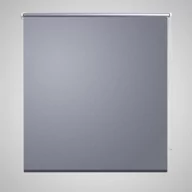 Zasłony - vidaXL Roleta okienna zaciemniajca szara 160x230 cm - miniaturka - grafika 1