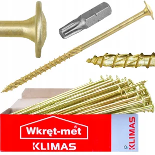 Wkręt Ciesielski 8x260 Torx Łeb Talerzowy 10szt - Inne akcesoria dekarskie - miniaturka - grafika 4
