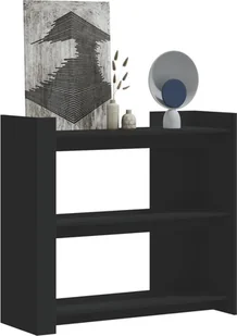 vidaXL vidaXL Stolik konsolowy, czarny, 100x35x90 cm, materiał drewnopochodny - Konsole i sekretarzyki - miniaturka - grafika 1