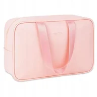 Kosmetyczki, organizery i kuferki - Pełnowymiarowa Różowa Kosmetyczka Podróżna, Organizer Dla Kobiet - miniaturka - grafika 1