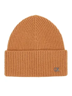 Calvin Klein Czapka K60K612592 Brązowy - Czapki damskie - miniaturka - grafika 1