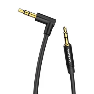 Vention, Kabel Audio 3,5Mm Męski Do Kątowy 90° Męski 1M  Bakbf-T Czarny - Kable - miniaturka - grafika 1