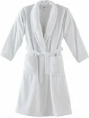 Szlafroki damskie - Blanc Des Vosges Szlafrok bawełniany UNI Biały - miniaturka - grafika 1