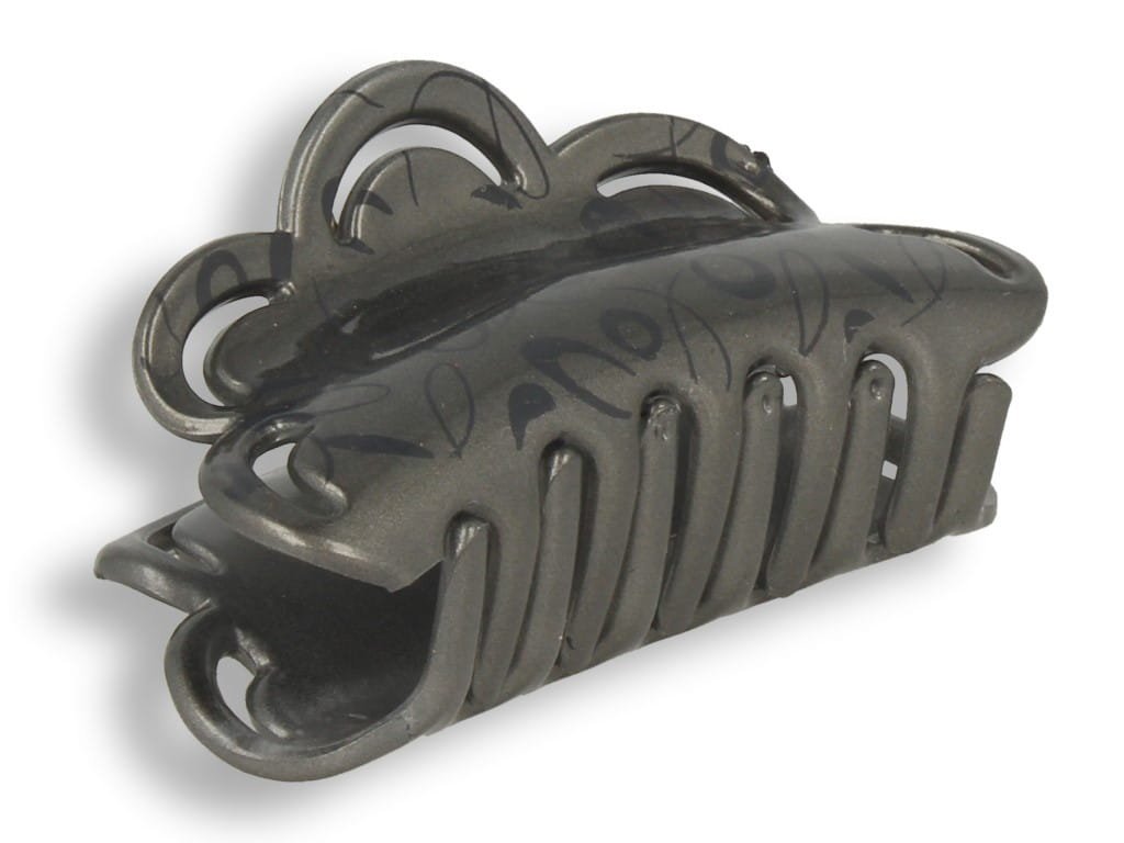 Orientana, Klamra spinka do włosów ciemno szare zawijasy