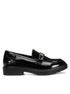 Mokasyny damskie - Nine West Mokasyny WFA3043-1A Czarny - miniaturka - grafika 1