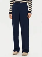 Spodnie damskie - Tommy Hilfiger Spodnie materiałowe WW0WW45445 Granatowy Regular Fit - miniaturka - grafika 1