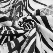 Pościel - Spod Igły I Nitki Pościel flanelowa 160x200 Jungle liście szara - miniaturka - grafika 1