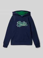 Swetry dla chłopców - Bluza z kapturem z wyhaftowanym logo - miniaturka - grafika 1
