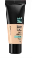 Podkłady do twarzy - Maybelline Maybelline, Fit Me Matte + Poreless, Liquid Foundation, 105, Natural Ivory, 30 ml For Women - miniaturka - grafika 1
