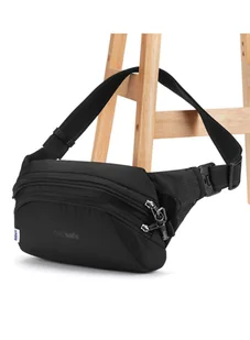 Antykradzieżowa torba biodrowa Pacsafe Metrosafe LS120 Hip Pack - econyl black - Nerki - miniaturka - grafika 6