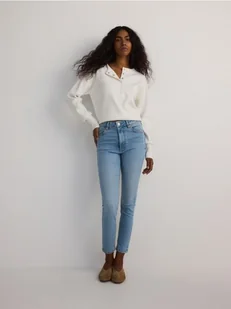 Reserved - Jeansy slim fit mid rise - niebieski - Spodnie damskie - miniaturka - grafika 1