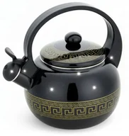 Czajniki na gaz - Czajnik emaliowany 2,2L z gwizdkiem. Masterpan MP-2513. Indukcja, gaz - miniaturka - grafika 1