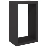 Wózki magazynowe - vidaXL Stojak na drewno opałowe, czarny, 60x40x100 cm, stalowy - miniaturka - grafika 1