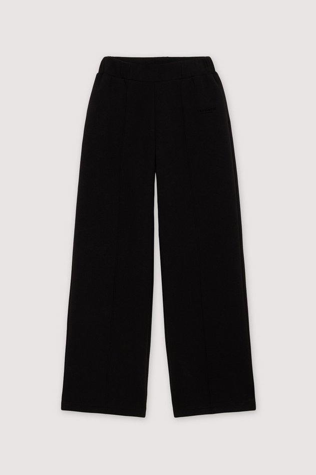 pantalone in scuba damskie czarny