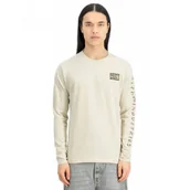 Odzież taktyczna i umundurowanie - Alpha Industries Koszulka Longsleeve Camo Sleeve 156582 300 - Vintage White - miniaturka - grafika 1