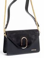 Torebki damskie - Torebka Skórzana z ozdobnym zapięciem (6805) - miniaturka - grafika 1