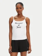 Piżamy damskie - Juicy Couture Top Dream Of Vest JCLCT125505 Biały Slim Fit - miniaturka - grafika 1