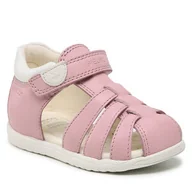 Sandały damskie - Sandały Geox - B Sandal Macchia Gir B254WB08554C8011 Beżowy - miniaturka - grafika 1