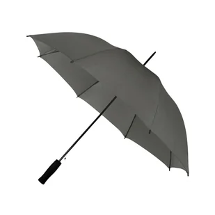 Automatyczna lekka parasolka damska ciemno szara z czarnym stelażem - Parasole - miniaturka - grafika 1