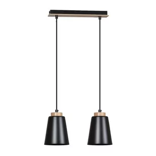 Emibig Bolero lampa wisząca 2-punktowa czarna 442/2 442/2 - Lampy sufitowe - miniaturka - grafika 1