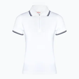 Koszulka damska Wilson Team Polo bright white - Sport OUTLET - miniaturka - grafika 1