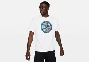 Nike Giannis Antetokounmpo Freak Swoosh Basketball Tee White - Koszulki męskie - miniaturka - grafika 1
