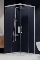Kabiny prysznicowe - Radaway Idea White Kdd kabina 90x100cm szkło przejrzyste 387060-04-01L/387062-04-01R - miniaturka - grafika 1