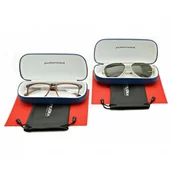 Akcesoria do okularów - ZESTAW 6 PRODUKTÓW - 2x Etui na okulary granatowe + 2x Ściereczka z mikrofibry + 2x Pokrowiec - miniaturka - grafika 1