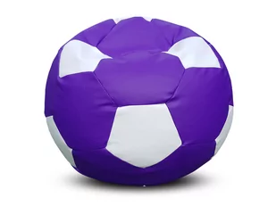 Pufa piłka XL worek fioletowo-biała - Fotele i pufy dla dzieci - miniaturka - grafika 1