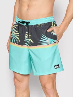 Kąpielówki męskie - Quiksilver Szorty kąpielowe Ocean Division EQYJV03891 Niebieski Regular Fit - grafika 1