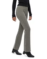 Legginsy - Desires Damskie legginsy Eninna rozszerzane, masło jabłkowe w brązową kratkę, 12 - miniaturka - grafika 1