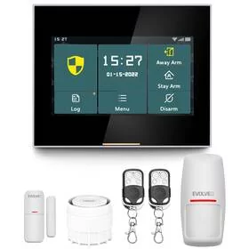 Kompletny zestaw Evolveo Alarmex Pro, chytrý bezdrátový Wi-Fi/GSM alarm (ALM304PRO) - Zestawy do monitoringu - miniaturka - grafika 1