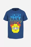 Koszulki dla chłopców - Lego t-shirt bawełniany dziecięcy kolor granatowy z nadrukiem Koszulka Lego Wear T-shirt SS 12010543 259 - miniaturka - grafika 1