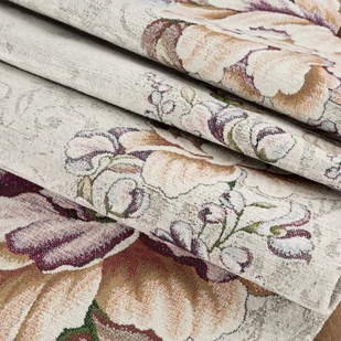 Obrus 140 x 180 Dekoracyjny Gobelinowy 1182 Fiol - Obrusy i serwetki - miniaturka - grafika 4