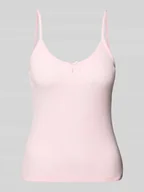 Koszulki i topy damskie - Top o kroju regular fit z czystej bawełny model ‘LISA’ - miniaturka - grafika 1