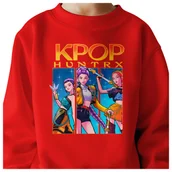 Bluzy dla dziewczynek - BLUZA DZIECIĘCA K-POPOWE ŁOWCZYNIE DEMONÓW HUNTRIX 134-140 BAWEŁNIANA - miniaturka - grafika 1