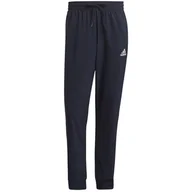 Spodnie męskie - Spodnie męskie adidas Essentials Tapered Cuff 3 Stripes Pants granatowe GK8981-S - miniaturka - grafika 1