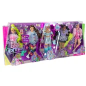 Lalki dla dziewczynek - Barbie Extra 5-pak lalek HHC58 - miniaturka - grafika 1